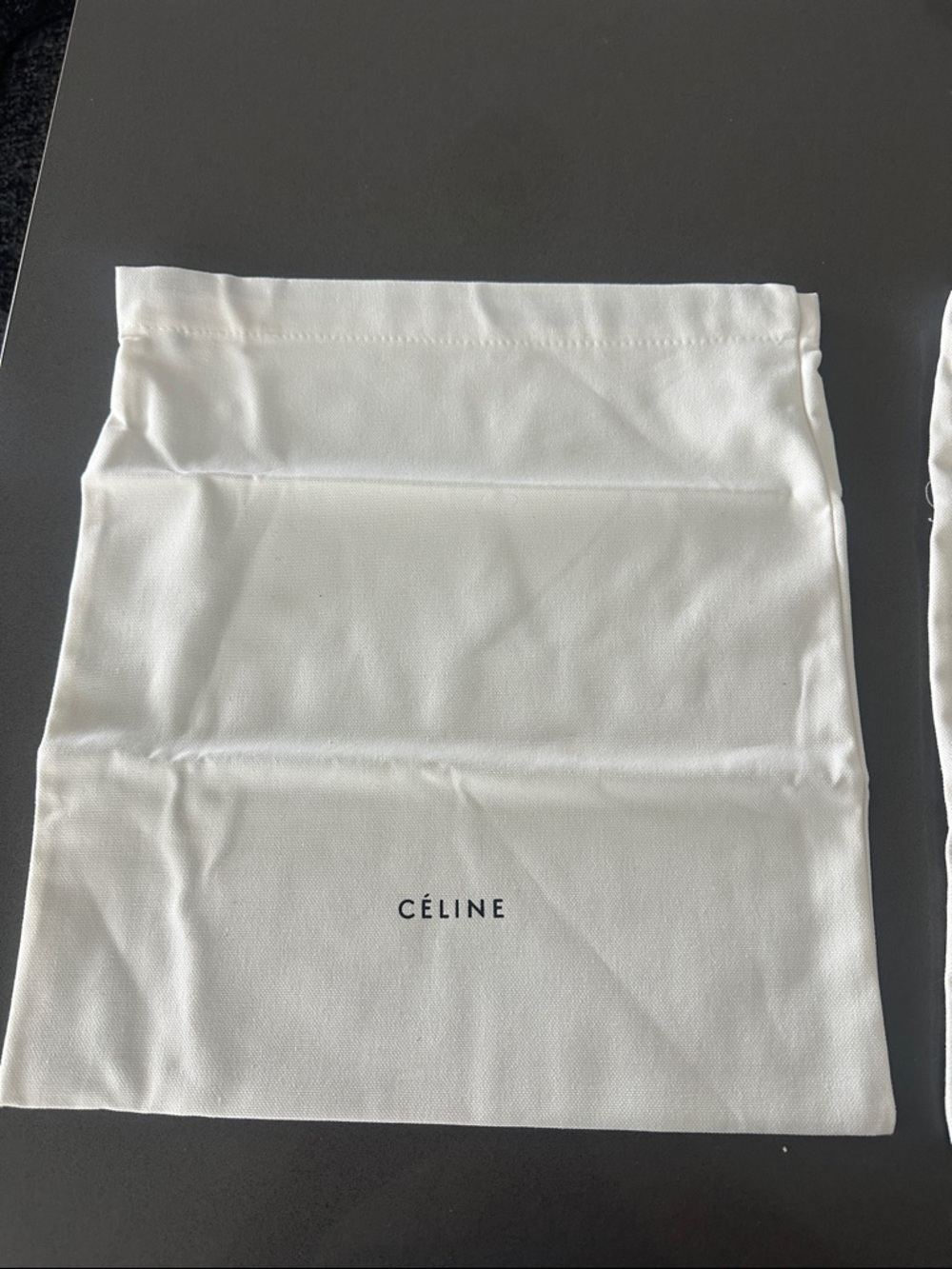 Celine Cream Fabric  Dust Bag with Logo
